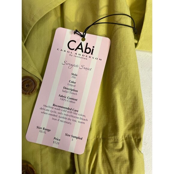 Cabi Loaquat Trench Coat Dress #390 Safari Dress Small NWT - Picture 7 of 7